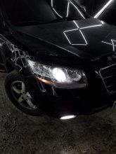 Установка ксенона Hyundai Santa Fe 2011