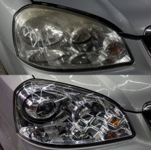 Установка LED линз Chevrolet Nubira