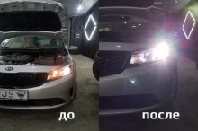 Установка ксенона Kia Ceed 2018