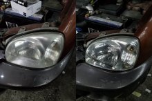 Полірування фар Hyundai Santa Fe 2003