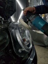 Полірування і обклеювання фар бронеплівкою Mini Cooper