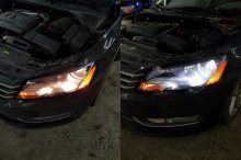 Установка LED ламп Volkswagen Passat b7 2016 р.в.