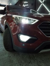 Установка сигнализации Hyundai Santa Fe 2015 г.в.
