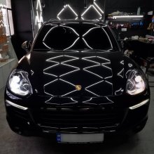 Установка сигнализации Porsche Cayenne 2013 г.в.