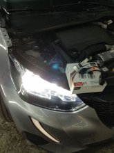 Установка LED ламп Peugeot 2008 2020 г.в.