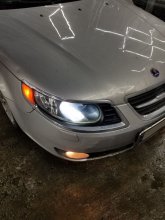 Saab 9-5 Aero 2009 - полірування  фар