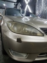Полировка и шлифовка фар Toyota Camry 2005 г.в.
