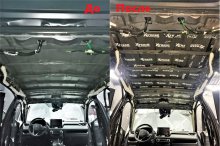 Установка шумо-виброизоляции на Toyota RAV4 Hybrid 2019 года