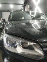  Установка LED линз  Volkswagen Touareg 2016 г.в.