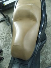 Химчистка сидения на Yamaha Majesty 400 2012 г. в.