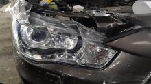 Mitsubishi Outlander 2011 - полірування і обклеювання фар бронеплівкою