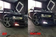 Установка LED ламп Audi S4 2012 р.в.