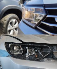 Встановлення лед лінз на Volkswagen Passat b8